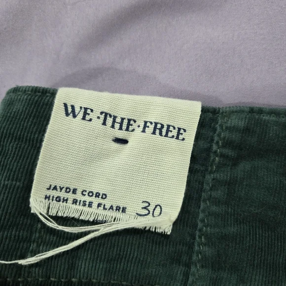 💖Free People / We The Free Jayde Corduroy Flared Jeans / Pants - Picture 7 of 7